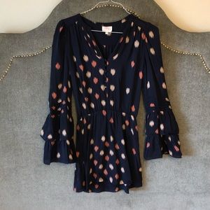 Parker Silk Long-Sleeved Dress